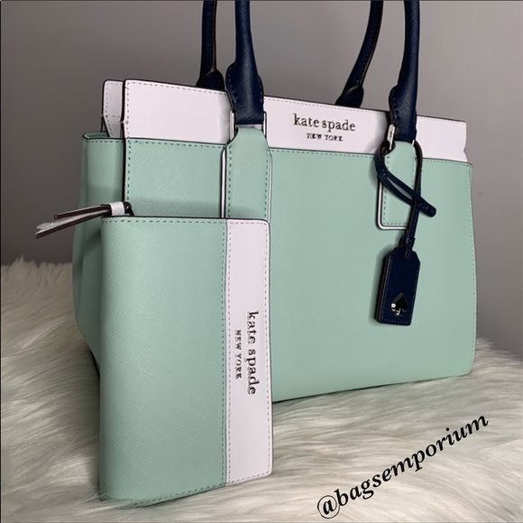 Kate Spade Leather Satchel Crossbody / Wallet Set - Picture 4 of 14